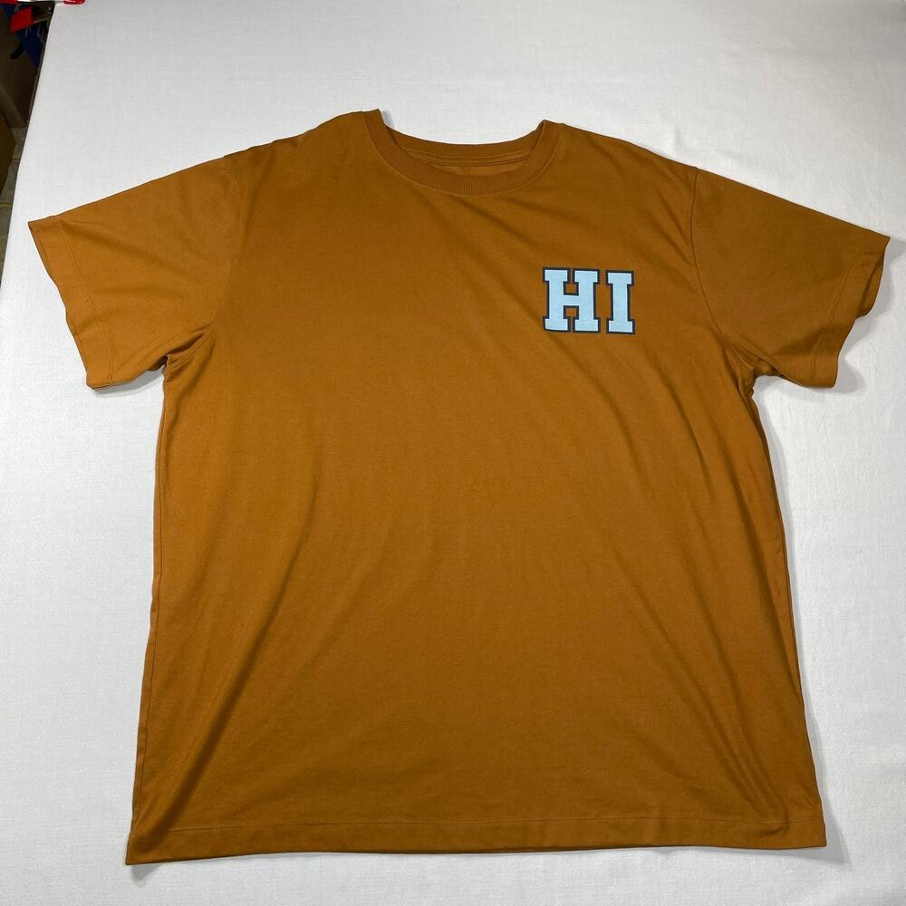 Original Use Men’s XL Brown HI Graphic T-Shirt Short Sleeve Cotton Blend